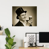 1929 Bier Drinker Poster (Heimbüro)