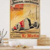1929 Dijon Grand Prix Vintage Poster (Küche)