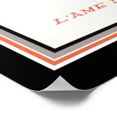 1929 Le Sourire Art Deco Jazz Cover Poster (Ecke)