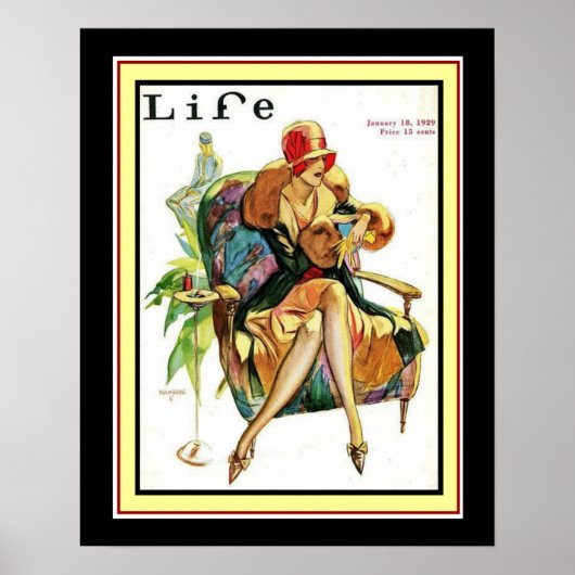 1929 Life Art Deco Cover 16 x 20 Poster (Vorne)