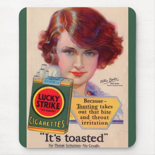 1929 Lucky Strikes und Billie Burke Mousepad (Vorne)
