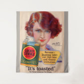 1929 Lucky Strikes und Billie Burke Wandteppich (Vorderseite)