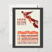 1929 Lwow Eastern International Fair Postkarte (Vorne/Hinten)