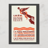 1929 Lwow Eastern International Fair Postkarte (Vorderseite)