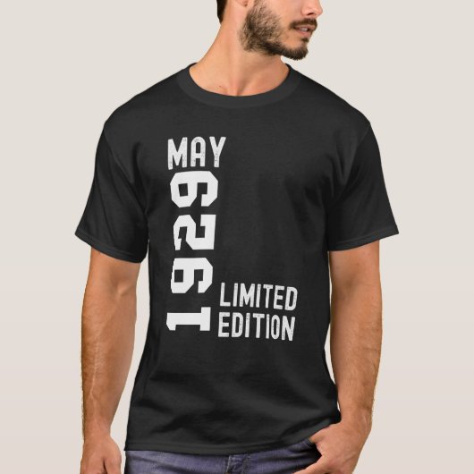 1929 Mai Glückwunsch zum Geburtstag Party T-Shirt (Vorderseite)