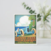 1929 Vintager Antibes-Grand-Prix Postkarte (Stehend Vorderseite)