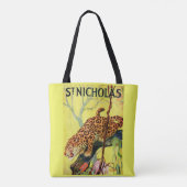 1929 Zeitschrift St. Nicholas Titelblatt Leoparden Tasche (Rückseite)