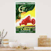 1930 Algerian Grand Prix Ad Poster (Küche)