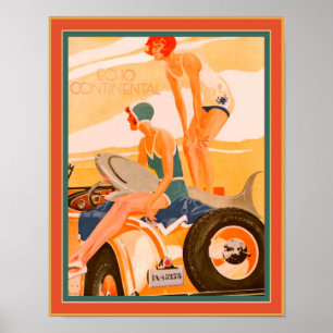 1930 Art Deco Beach Print von Jupp Wiertz Poster
