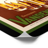 1930 Art Deco Belgische Bierwerbung Poster (Ecke)