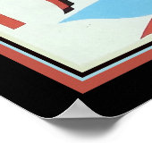 1930 Art Deco Gazelle Poster (Ecke)