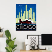 1930 Besuch in Chicago Poster (Heimbüro)