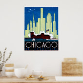 1930 Besuch in Chicago Poster (Küche)