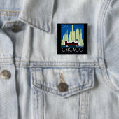 1930 Besuchs-Chicago-Plakat Button (Beispiel)