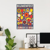 1930 Blumenfest Poster (Heimbüro)