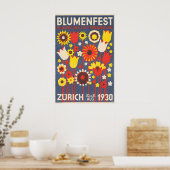 1930 Blumenfest Poster (Küche)