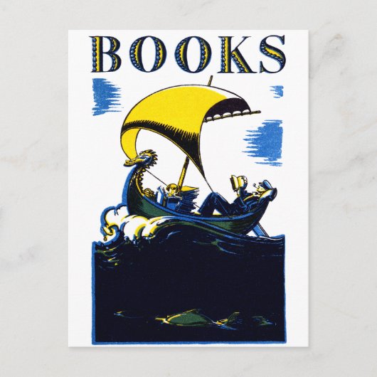 1930 Bücherplakat Postkarte (Vorderseite)