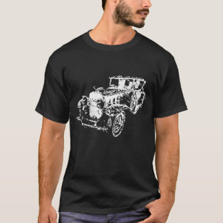 1930 Classic Cadillac V-16 Roadster Sketch Art T-Shirt