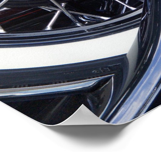 1930 Ford A Classic Car Poster (Ecke)