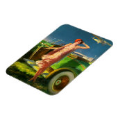 1930 Frau Auto und Flugzeug Magnet (Linke Seite)