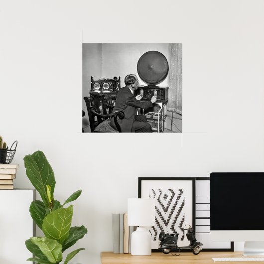 1930 HAM RADIO OPERATOR POSTER (Heimbüro)