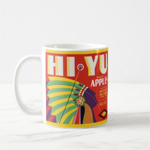 1930 Hochyu-Äpfel-Etikettendruck Kaffeetasse