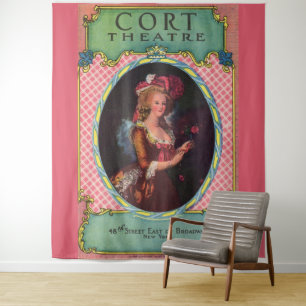 1930 Kartenspiel Wandteppich