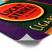 1930 Lucky Strike Poster (Ecke)