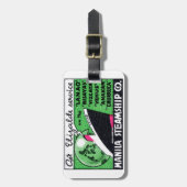 1930 Manila Steamship Company Gepäckanhänger (Vorderseite vertikal)