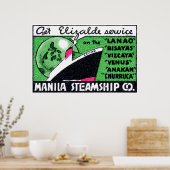 1930 Manila Steamship Company Poster (Küche)