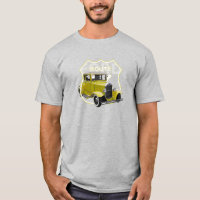 1930 Model A Yellow Classic Hotrod Route66 T - Shi