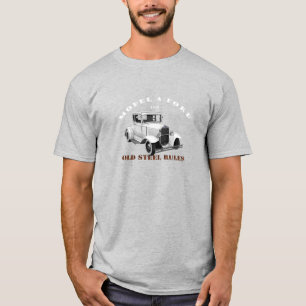 1930 Modell A. Weißes Vintage-Auto. Hotrod 1930. T-Shirt
