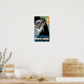 1930 Monte Carlo Kundgebung Vintages Rennposter Poster (Küche)