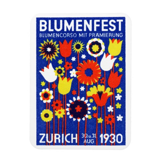 1930 Schweizer Blume Show Magnet (Vertikal)