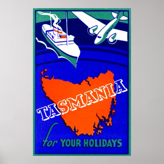 1930 Tasmania Travel Poster (Vorne)