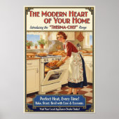 1930 Vintage Therma-Chef Herd Anzeigen Poster (Vorne)