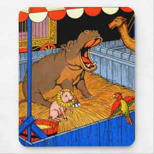 1930 weinend Hippopotamus und Freunde Mousepad