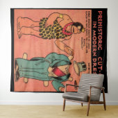 1930er Comic Höhle Mann Papierpuppe King Guzzle Wandteppich (Beispiel (Horizontal))