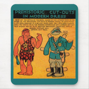 1930er Comic Strip Paper Puppe Royal Guard of Moo Mousepad