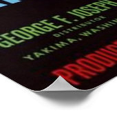 1930er Don’t Worry Markenäpfel Obstkiste Etikett Poster (Ecke)