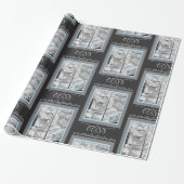 1930er Geschenke für Baby Store Window Black Blue Geschenkpapier (Ungerollt)