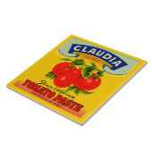 1930er Jahre Etikett für Tomatenmark Fliese (Seite)