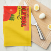 1930er Jahre Etikett für Tomatenmark Geschirrtuch (Viertel Falte)