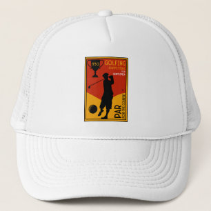 1930er Jahre Klassische Golf Art Print Truckerkappe