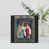 1930er Jahre Ladys Christmas Art Karte (Stehend Vorderseite)