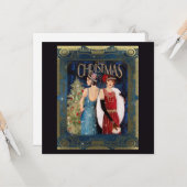 1930er Jahre Ladys Christmas Art Karte (Vorderseite/Rückseite Beispiel)
