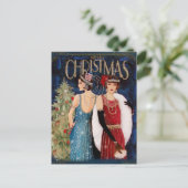 1930er Jahre Ladys Christmas Art Postkarte (Stehend Vorderseite)