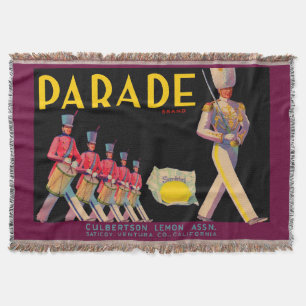 1930er-Jahre Parade-Zitronenkarton-Etikettendruck Decke