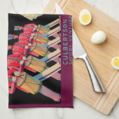 1930er-Jahre Parade-Zitronenkarton-Etikettendruck Geschirrtuch (Viertel Falte)