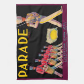 1930er-Jahre Parade-Zitronenkarton-Etikettendruck Geschirrtuch (Vertikal)